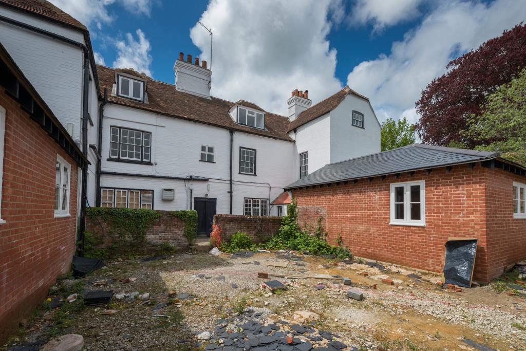 Lot: 151 - SUBSTANTIAL FORMER CARE HOME WITH POTENTIAL - Red brick entrance to period building